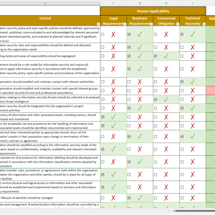 iso 27001 soa template excel