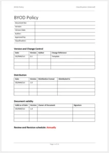 Bring Your Own Device Policy Template