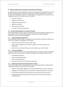 Isms Scope Document Template