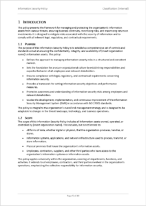 Information Security Policy Introduction Template