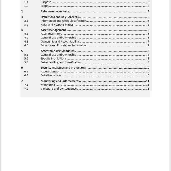 Acceptable use policy template iso 27001