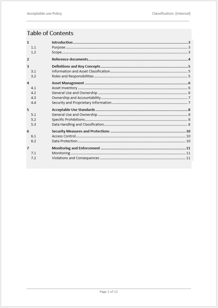 Acceptable Use Policy Template For ISO 27001 Meet Control 5 10 Acceptable Use Policy Template For ISO 27001 Meet Control 5 10