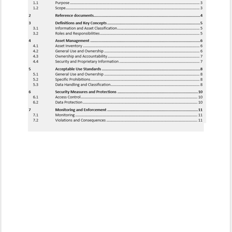 Acceptable use policy template iso 27001