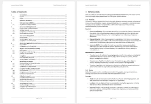 Preview access control policy table of contents and introduction