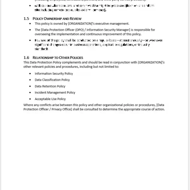 iso 27001 data protection policy template 1