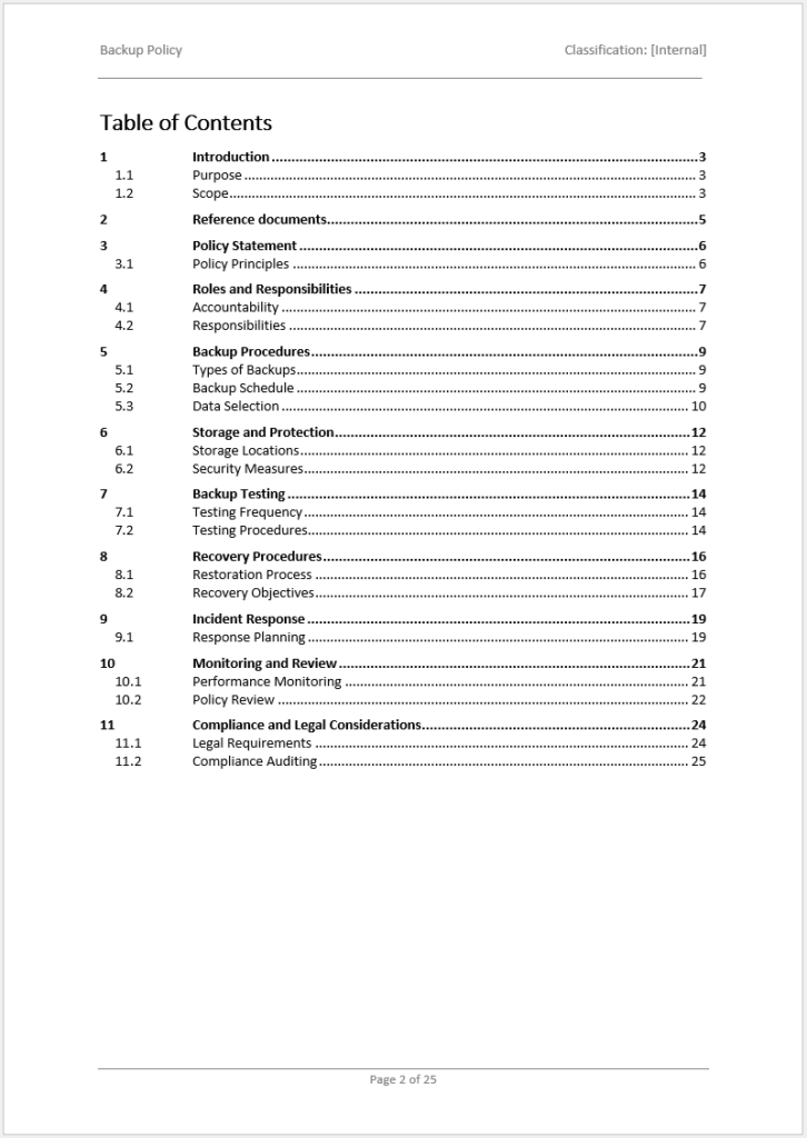 ISO 27001 Information Security Policy Template | CyberZoni