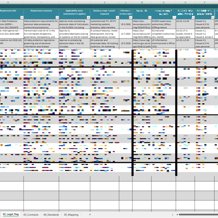 Preview/example of legal register template