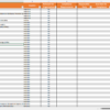 Preview of the excel based legal register template