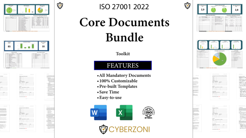 iso 27001 core documents bundle toolkit