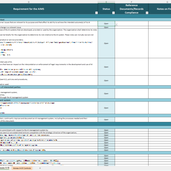 iso 42001 checklist