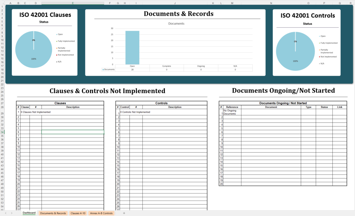 Iso 42001 Checklist Xls