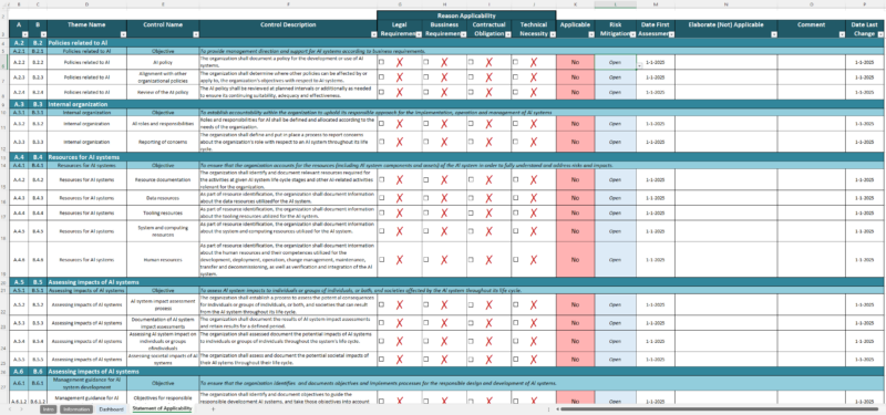 iso 42001 soa template