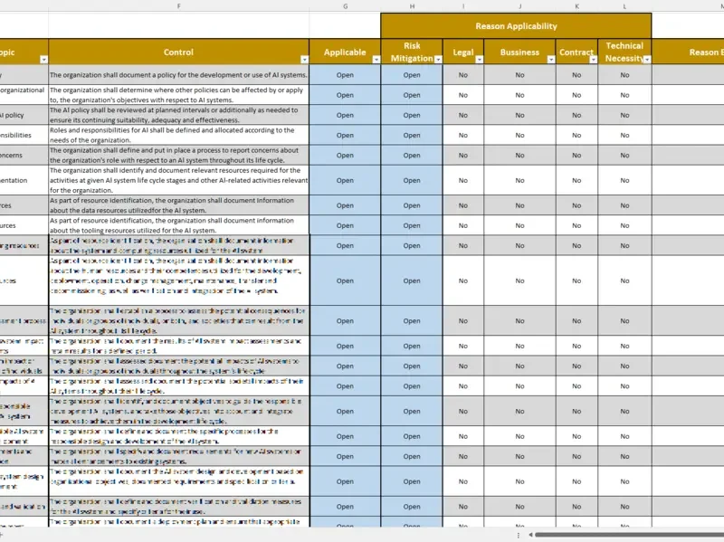 iso 42001 soa template