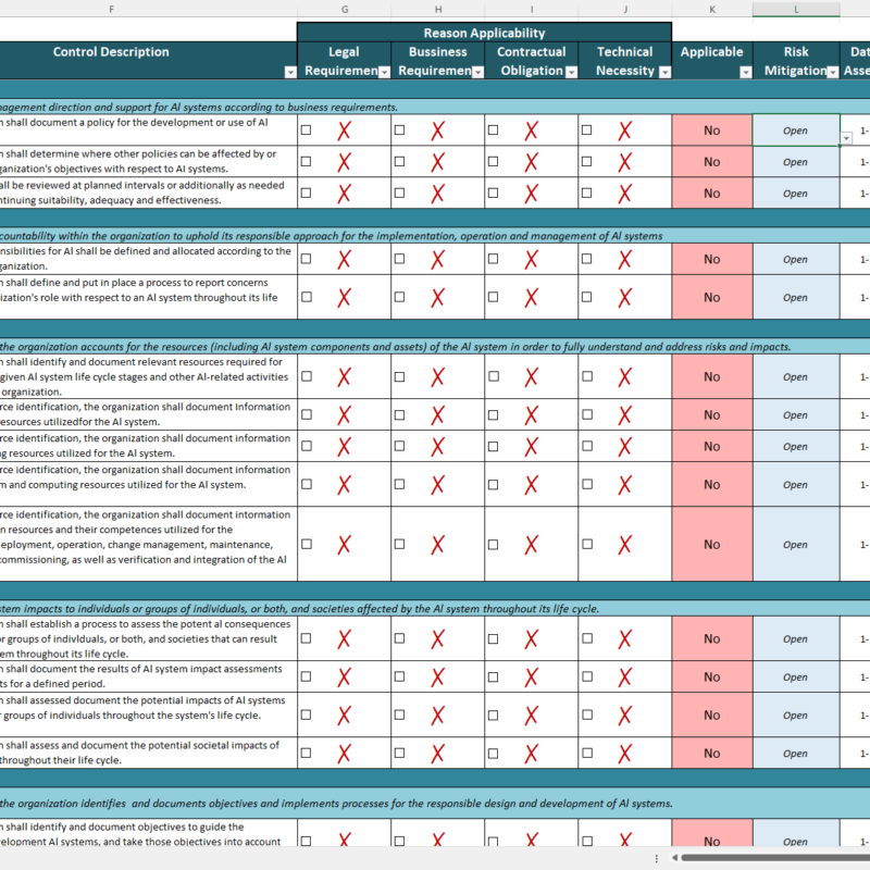 iso 42001 soa template