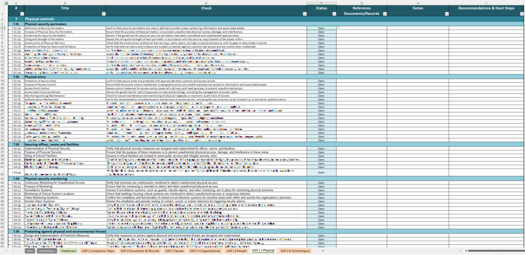 Iso 27001 Compliance Checklist Xls