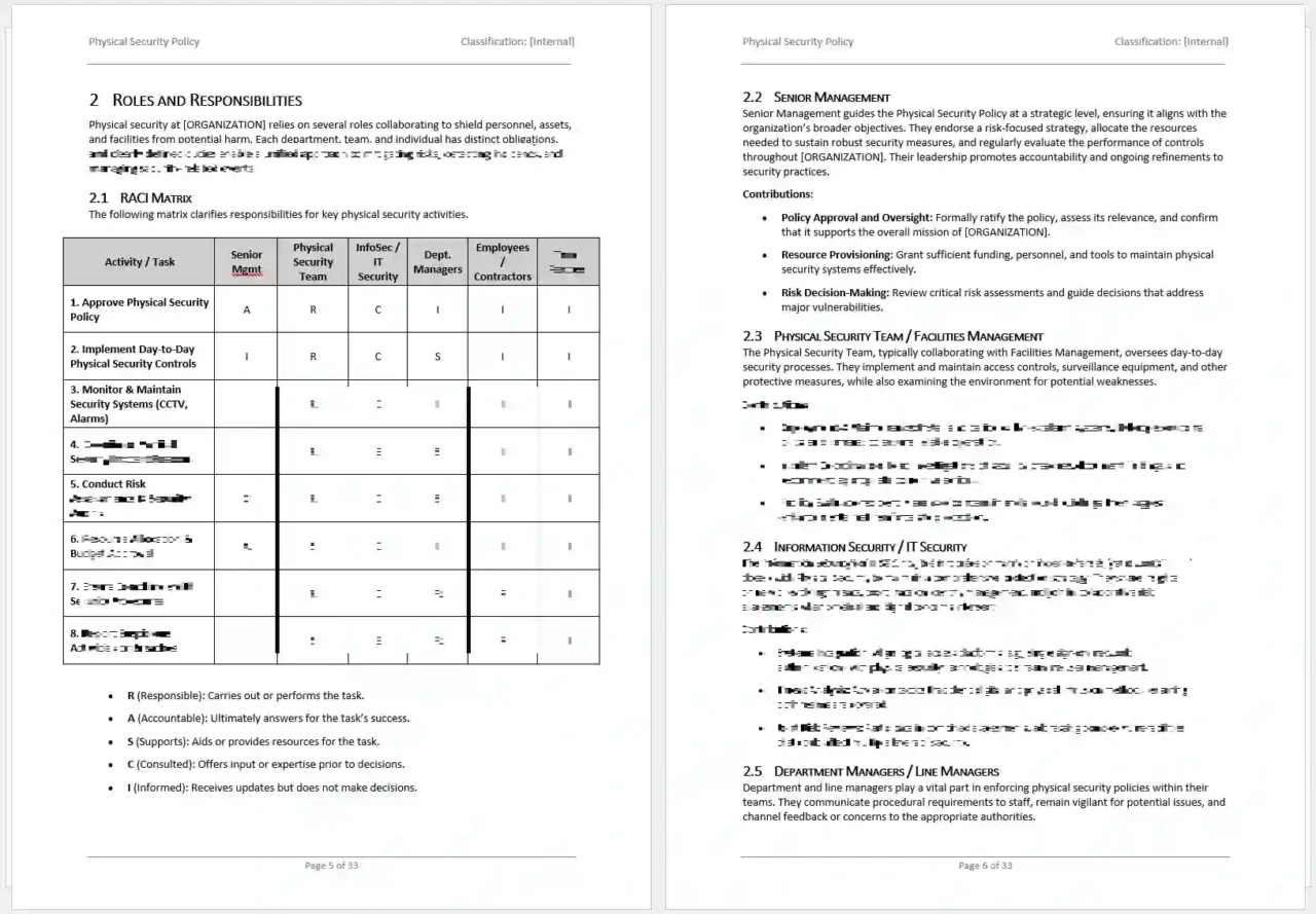 Iso 27001 Physical Security Policy Template 1