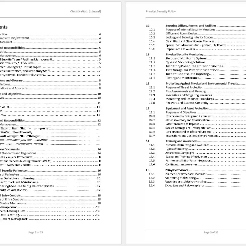 physical security policy template word