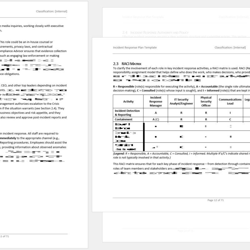 iso 27001 incident response plan template 3