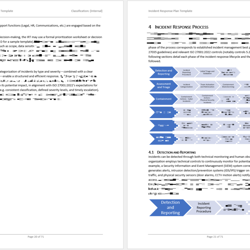iso 27001 incident response plan template 5