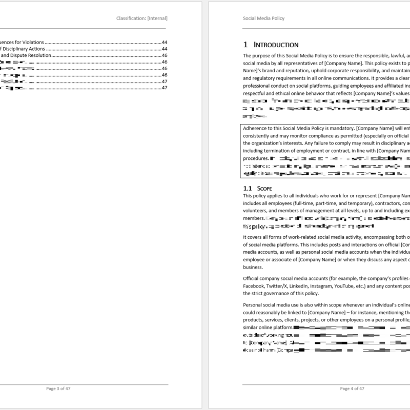 social media policy template 1