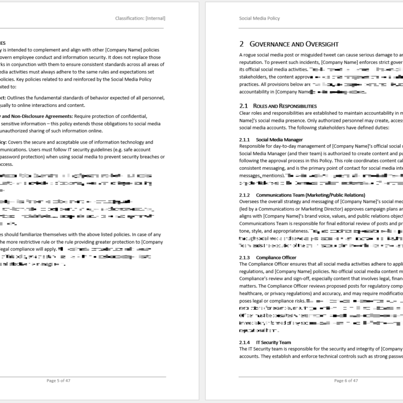 social media policy template 2