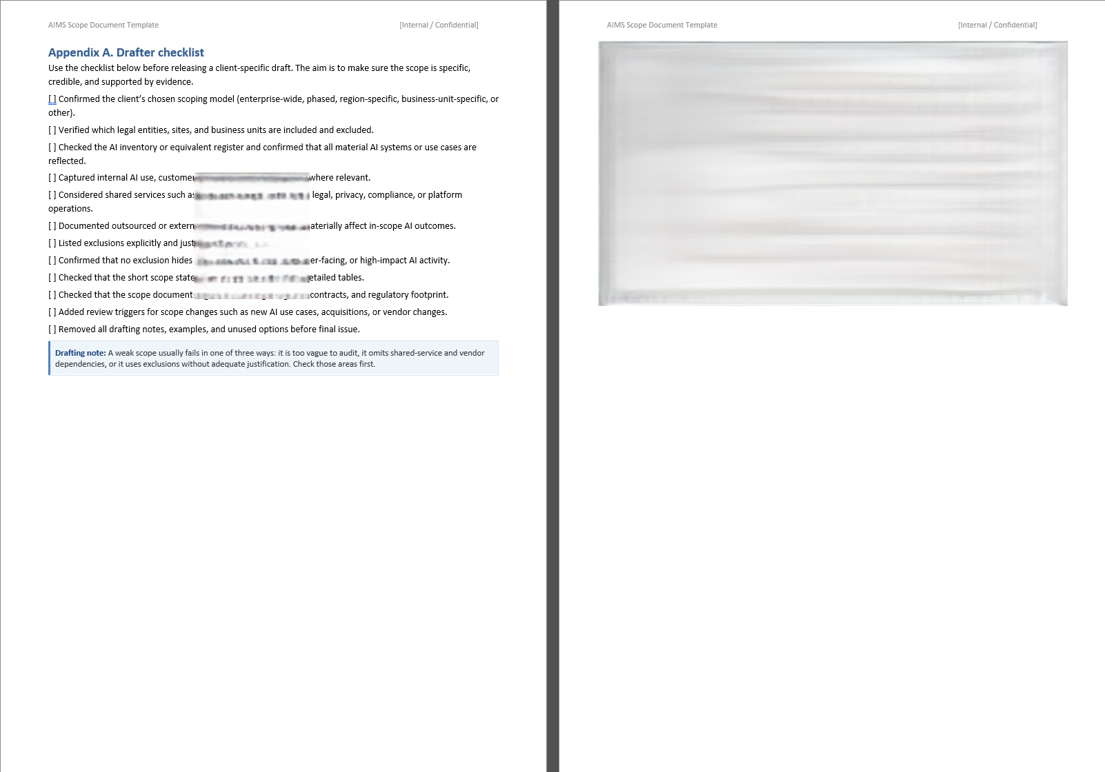 AIMS Scope Document Template 4 Aims Scope Checklist