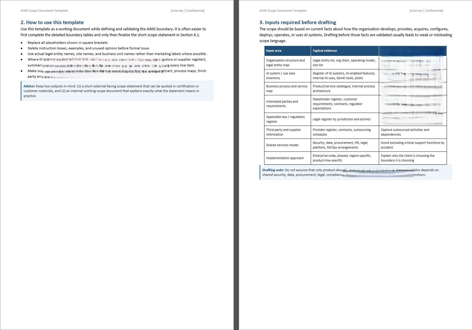 AIMS Scope Document Template 2 How To Aims Scope Document Template