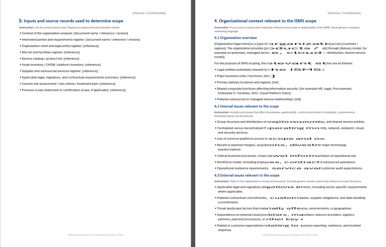 Sms Scope Example ISO 27001 ISMS Scope Document Template | Clause 4.3