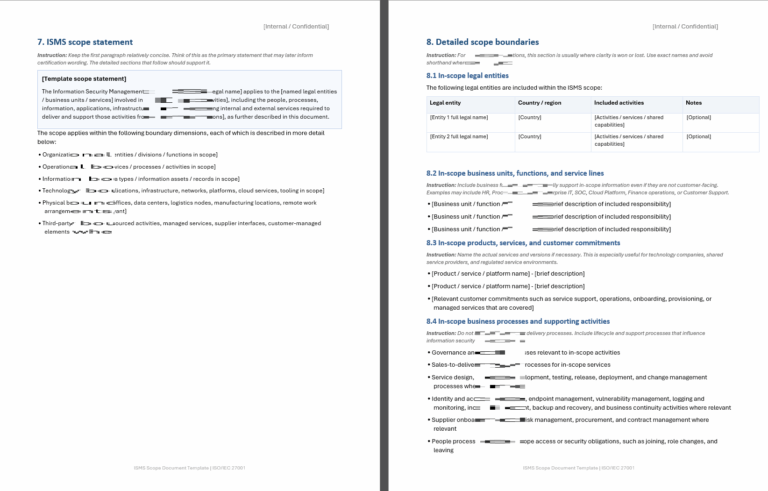 Sms Scope Example ISO 27001 ISMS Scope Document Template | Clause 4.3
