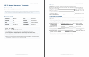 Defining ISO 27001 templates and why organizations use them 3 Iso 27001 Isms Scope Document Template