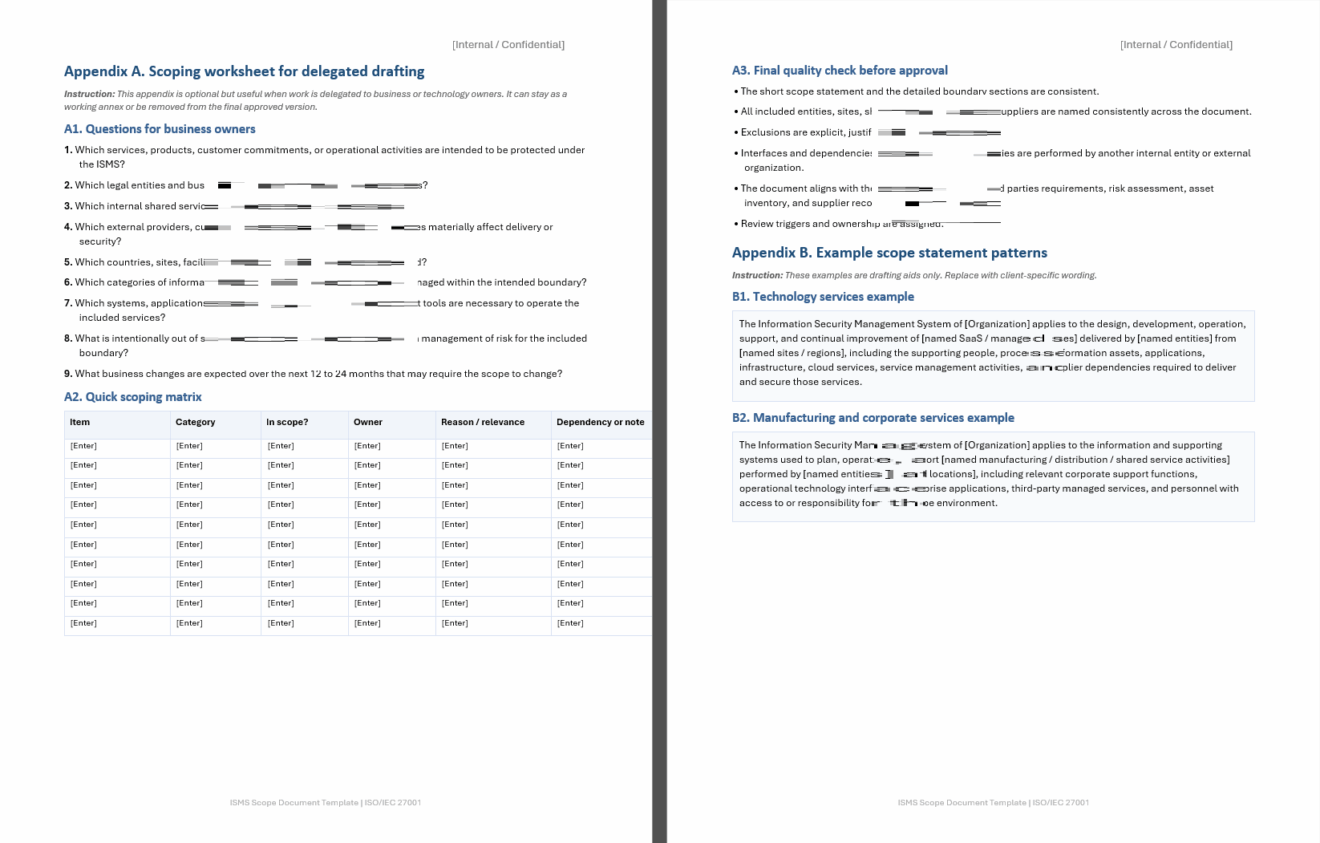 Isms Scope Examples ISO 27001 ISMS Scope Document Template | Clause 4.3