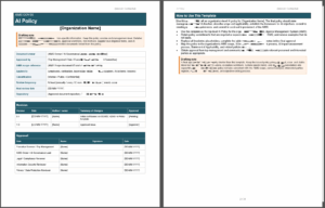 Iso 42001 Ai Policy Template